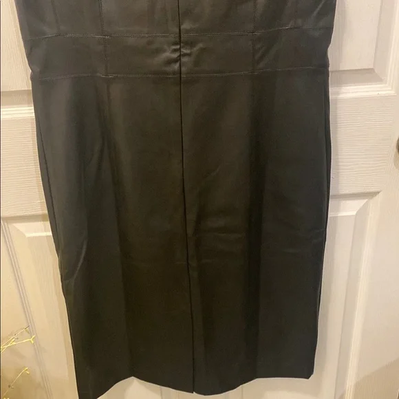 Ann Taylor Black Faux Leather Dress - Picture 5 of 7